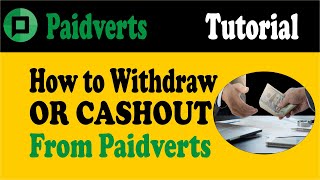 how to withdrawcashout from paidverts  paidverts withdrawal proof  Paidverts withdrawal [upl. by Nigrom59]