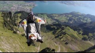 Wingsuit Gliding through the Crack Gorge in Switzerland [upl. by Dena747]