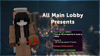 ALL PRESENT LOCATIONS IN THE HYPIXEL MAIN LOBBY Hypixel 2023 Guide [upl. by Sid]