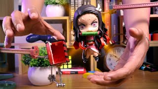 Stop Motion  tried to make an animation with Nezuko kamado while doing the unboxing [upl. by Chaffee736]