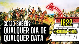 ALGORITMO DE ZELLER  COMO SABER O DIA DA SEMANA EM QUALQUER DATA DO CALENDÁRIO GREGORIANO [upl. by Hsirap46]