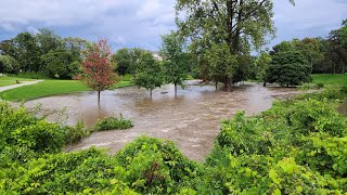 Rainstorm and Floods  Kingsville Ontario 2023 [upl. by Karel860]