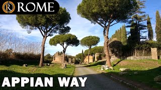 Rome guided tour ➧ Appian Way 4K Ultra HD [upl. by Anabelle]