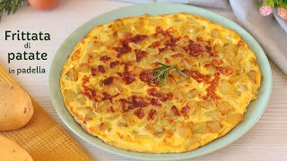 FRITTATA DI PATATE IN PADELLA VELOCE  easy potato omelette  Lorenzo in cucina [upl. by Sky]