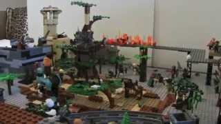 LEGO Custom ORC FORGE Battle Base Urukhai Army  The Lord of the Rings The Hobbit [upl. by Belter]