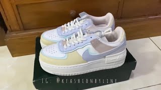 Nike Air Force 1 Shadow Pastel Glacier Blue  Review Indonesia  KFASHIONBYLINE [upl. by Bergwall]