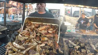 Italy Street Food Huge Grills Superloaded of Sausages Ribs Steaks Biker Fest 2022 Lignano Italy [upl. by Stine626]