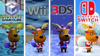 EVOLUZIONE NATALE 🎄🎅  ANIMAL CROSSING 20042020 Christmas Toy Day  Gamecube New Leaf New Horizons [upl. by Anayhd]