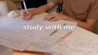 Study with me 📝 note taking 1 hour no music study asmr real time with time stamp [upl. by Marilou]