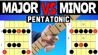 HOW TO USE The Major And Minor Pentatonic Scales Guitar [upl. by Enenaej365]