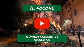 Il Focone di Monteleone di Spoleto la festa tradizionale del 9 dicembre folklore tradizione [upl. by Arondel]