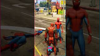 GTA V  Spidermna vs Deadpool  Redowly Gaming in GTA 5 in Game Grand Theft Auto V [upl. by Eihcir99]