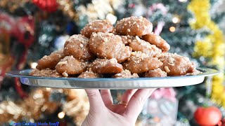 Greek Christmas Honey Cookies Finikia Melomakarona with Beer amp Stuffing  Φοινίκια με Μπύρα Γεμιστά [upl. by Akienat]