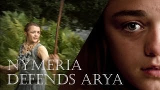 Arya Stark  Nymeria defends Arya  Game of Thrones S01E02 [upl. by Nickerson677]