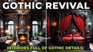 Interiors Full of Gothic Details Gothic Revival Style [upl. by Kcirevam587]