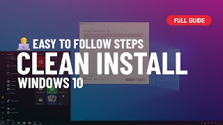 Windows 10 Clean install process full guide for 2024 [upl. by Kimbra]