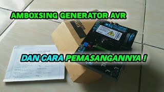 AVR SX460  penjelasan fungsi dari AVR  cara pemasangan PART1 [upl. by Shannen]