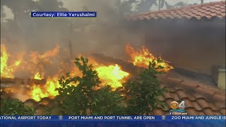 Neighbors Help Neighbors After Massive House Fire In Hollywood During Hurricane Irma [upl. by Llerehs]