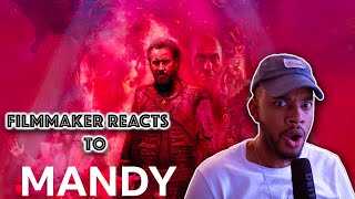 FILMMAKER MOVIE REACTION Mandy 2018 FIRST TIME REACTION [upl. by Bayless]