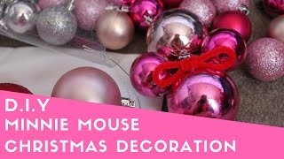 DIY Minnie Mouse Christmas Decoration [upl. by Noreht]