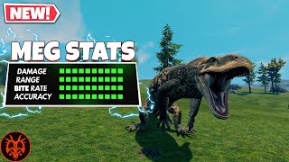 Megalania  ALL Stats and Damage Numbers  Path of Titans [upl. by Ardnaskela]