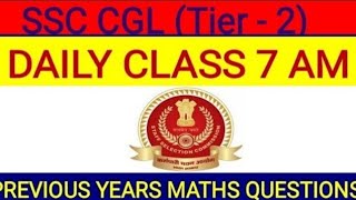 SSC CGL Mains Math Previous Year QuestionSSC CGL Tier2 Maths Expected QuestionCGL Mains 2020 Paper [upl. by Crispa203]