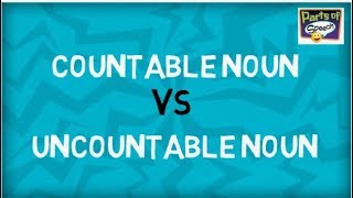 Countable Nouns and Uncountable Nouns  Parts of Speech [upl. by Hcib707]