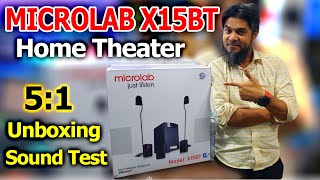 Microlab X15BT 51 Home Theater Bluetooth Speaker Review BD  Digital Sound System With Optical Port [upl. by Ojillek315]