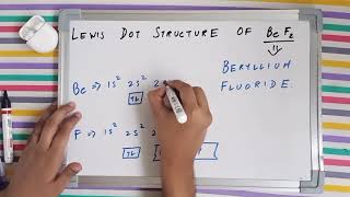 Lewis dot structure of BeF2  Beryllium fluoride lewis structure  Inorganic chemistry [upl. by Tristam935]