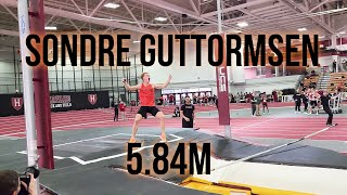 Sondre Guttormsen 584m 192  National Indoor Record  World Lead  Princeton Pole Vault [upl. by Nadabb]