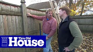 How to Replace a Rotted Fence Post  This Old House [upl. by Flyn64]