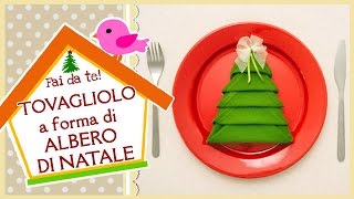 TOVAGLIOLO a forma di ALBERO DI NATALE [upl. by Wartow]