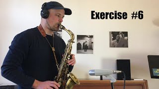 Basic Jazz Conception for Saxophone by Lennie Niehaus Vol 1  Exercise 6 [upl. by Malinda]