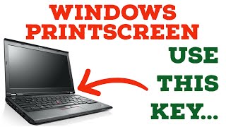 How to Print Screen Screenshot on a Windows Laptop [upl. by Kaczer]