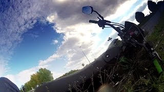 GoPro  Chute en Derbi DRD XTrem 50cc [upl. by Clarette]