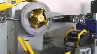 NC feeder machine with uncoiler and flattening operate flv [upl. by Genie]