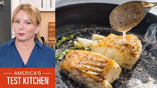 How to Make ButterBasted Fish Fillets with Garlic and Thyme [upl. by Carrew]