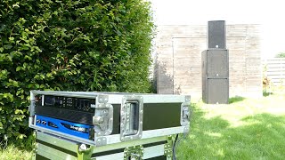 PowerSoft Amplifier Testing  Powerfull Soundsystem Outdoor  1600Watt RMS Speaker Stack [upl. by Jehias]