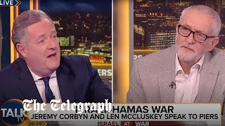 Jeremy Corbyn refuses to call Hamas a terrorist group on Piers Morgan Uncensored [upl. by Elvina]