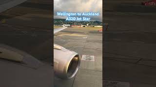 JetStar A320  Wellington to Auckland aviation travel [upl. by Anavlis]