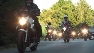 Motorradtour zum Sonnenuntergang  mit 23 Bikes unterwegs [upl. by Adriene888]