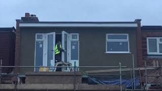 Loft Conversion Dormer Being Rendered Start To Finish [upl. by Noerb695]