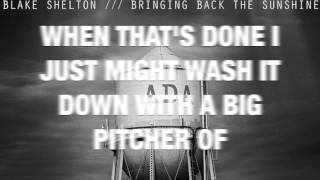 Neon Light Blake Shelton LYRIC VIDEO [upl. by Truk649]