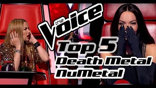 TOP 5 The Voice Death Metal  NuMetal [upl. by Irami]