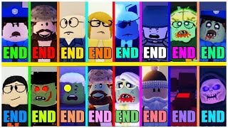 Field Trip Z  All 16 Endings  TRUE ENDING ROBLOX [upl. by Leen159]