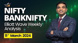 Nifty Prediction amp Bank nifty Elliott Wave Analysis for Monday  11 March 2024  Chartkingz [upl. by Bury601]