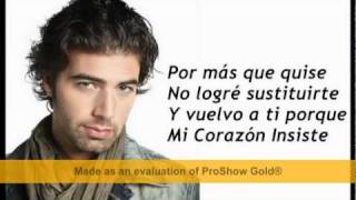 Jencarlos Canela  Mi corazon insiste letras [upl. by Annahael]