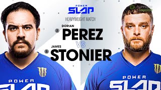 Dorian Perez vs James Stonier  Power Slap 4 Full Match [upl. by Nnodnarb525]