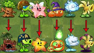 Pvz 2 Discovery  All Plants Same Shape in PVZ 2 Chinese amp International Version [upl. by Iramat]