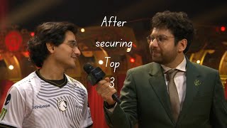 Insania INTERVIEW After Securing TOP 3 IN upper Bracket [upl. by Anahsor]